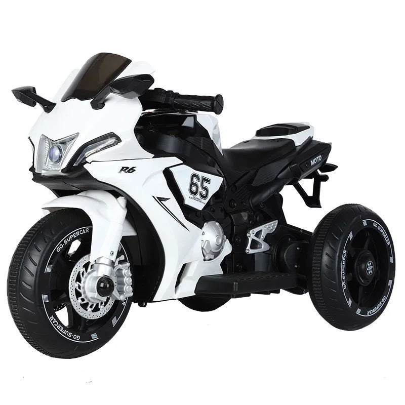 6V Load 30KG Children'S Dual Drive Large Ride on Remote Controlled Toy Charging Battery Motorcycle