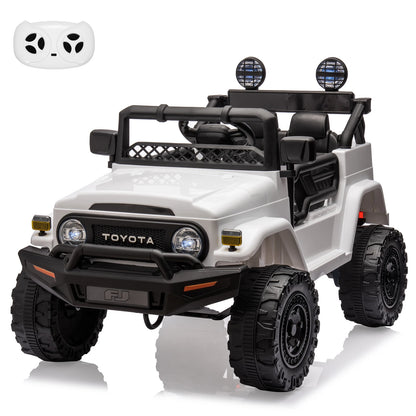 12V Electric Ride on Car Toy Truck Ride on Car for Kids Boys Girls 3 Speed MP3 Music LED Lights Safety Belt 66Lb Weight Capacity