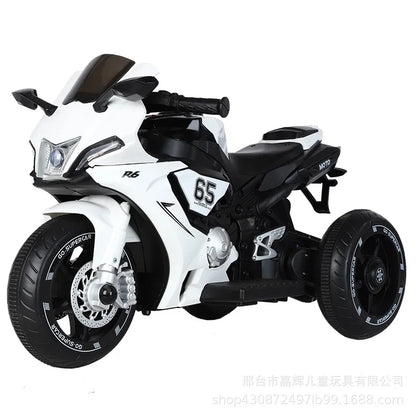 6V Load 30KG Children'S Dual Drive Large Ride on Remote Controlled Toy Charging Battery Motorcycle